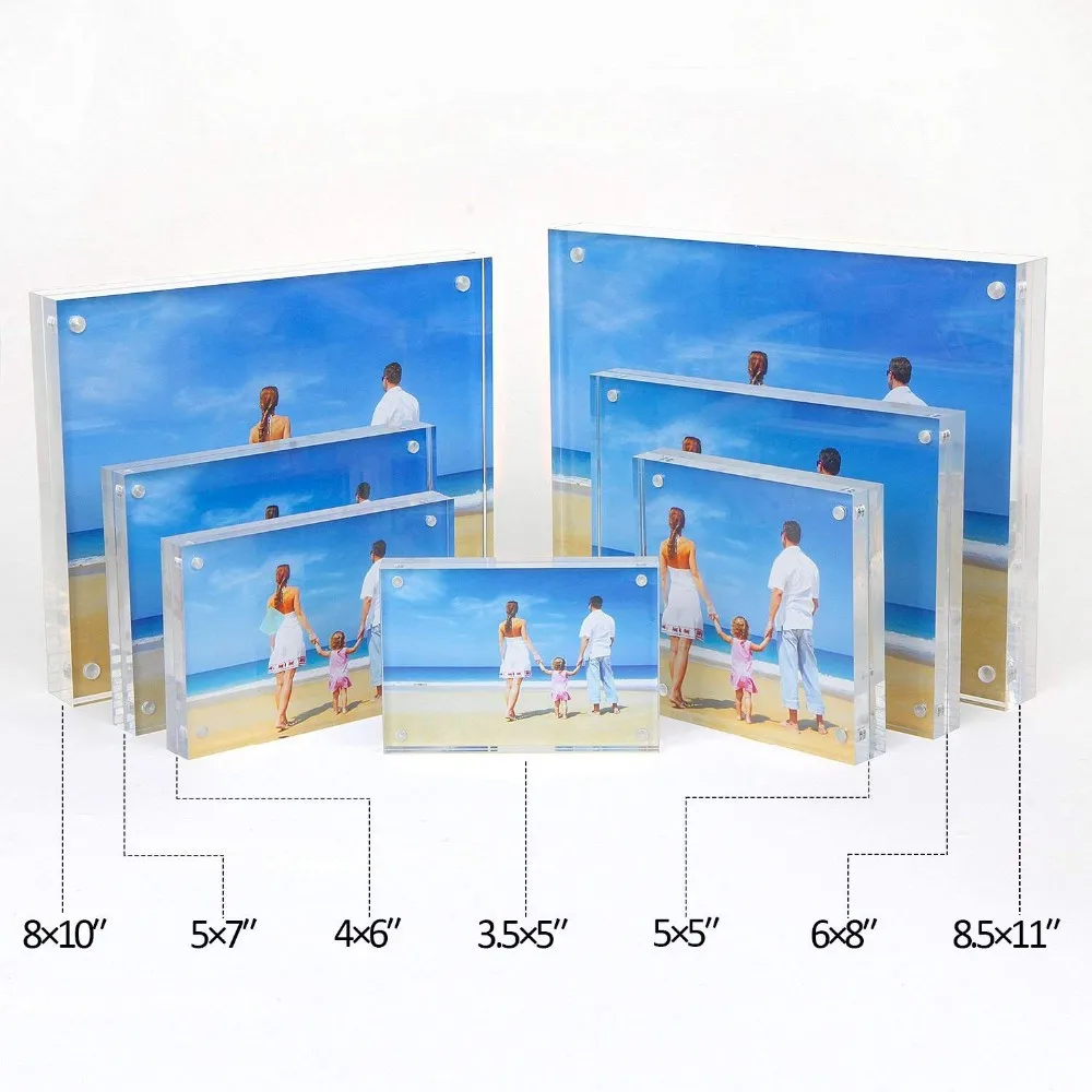 A Fashion Design 5 Inch Photo Frame Acrylic Picture Frames Wooden With