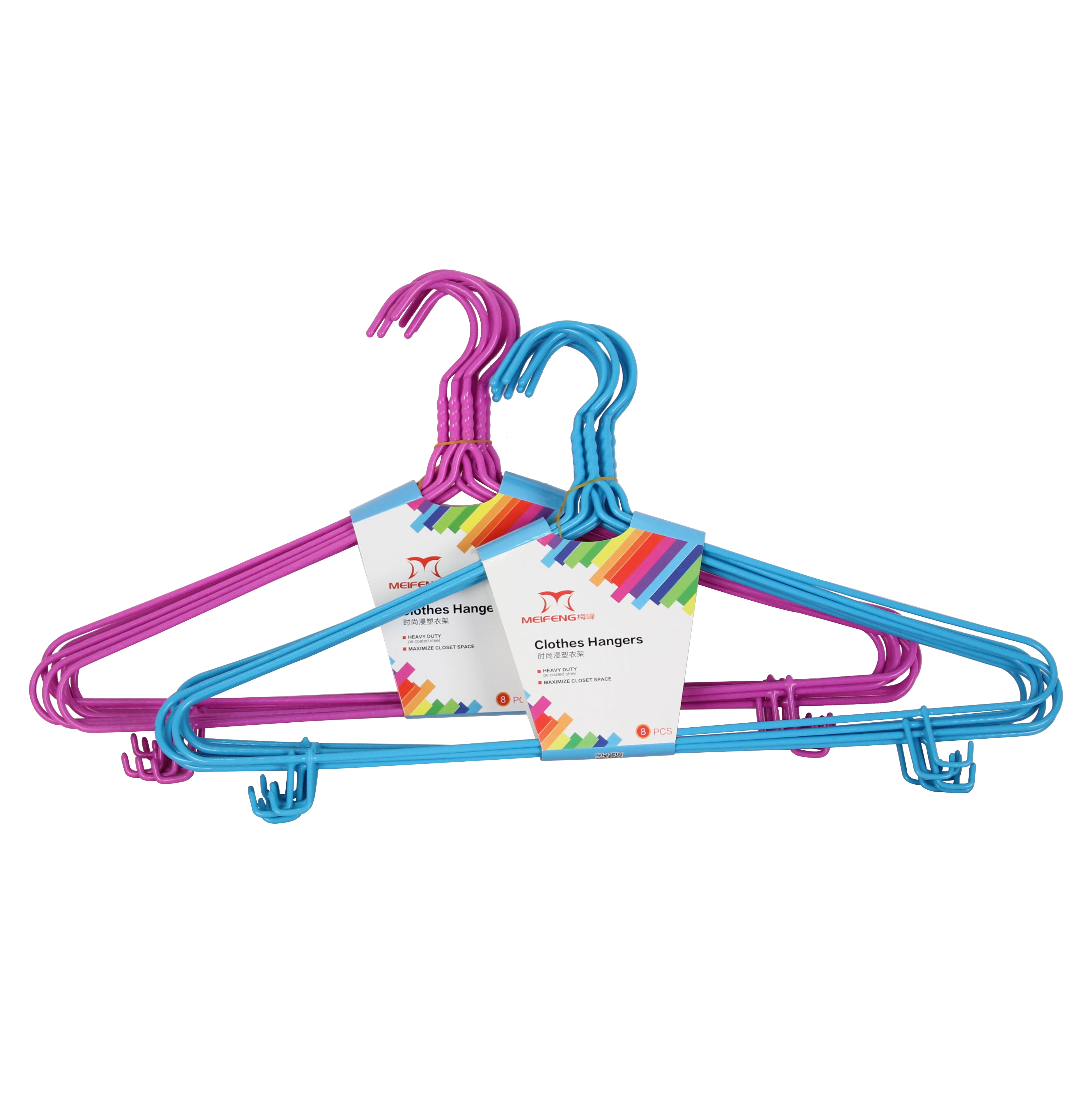 homeware pe powder-coating clothes hanger with hook