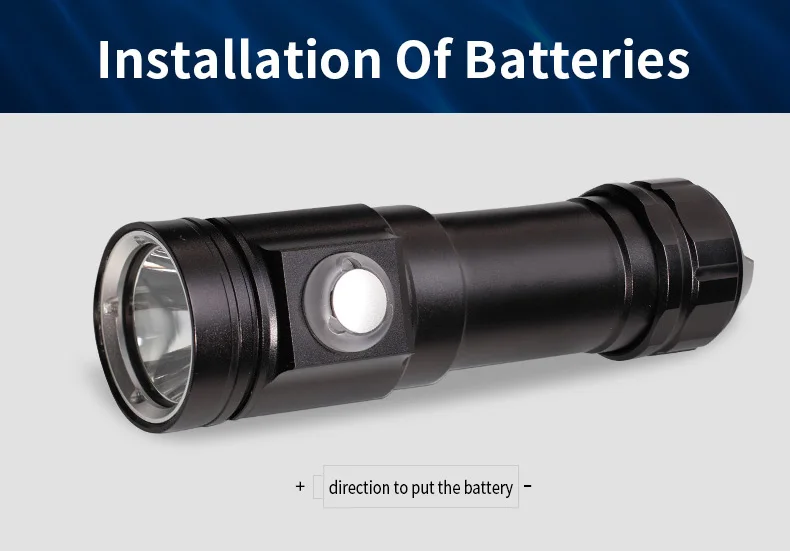 2018 new professional underwater photography L2 fill light LED diving flashlight