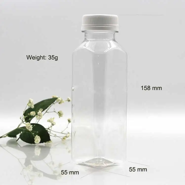 12 Oz 350ml Custom Wholesale Empty Plastic Bottle For Beverage Buy 350 Ml Square Beverage