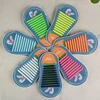 Lazy No Tie Silicone Shoelace Rubber Reflective Elastic Slip Sneaker Shoe Laces Running Shoelaces