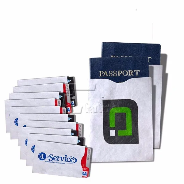 Custom Printed Rfid blocking credit card envelopes / RFID card sleeve