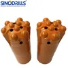 r32 51mm button drill bits with more wear resistant skirt for hard rock drilling