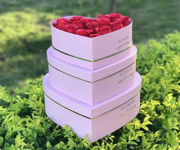 Factory Wholesale Heart Shape Wedding Rose Flower Boxes Buy Rose