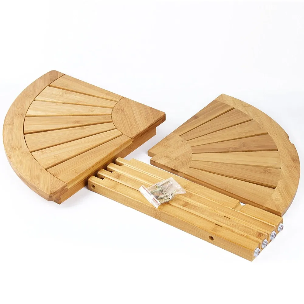 Bamboo Corner Shower Seat Bench With Storage Shelf Buy Bamboo Shower