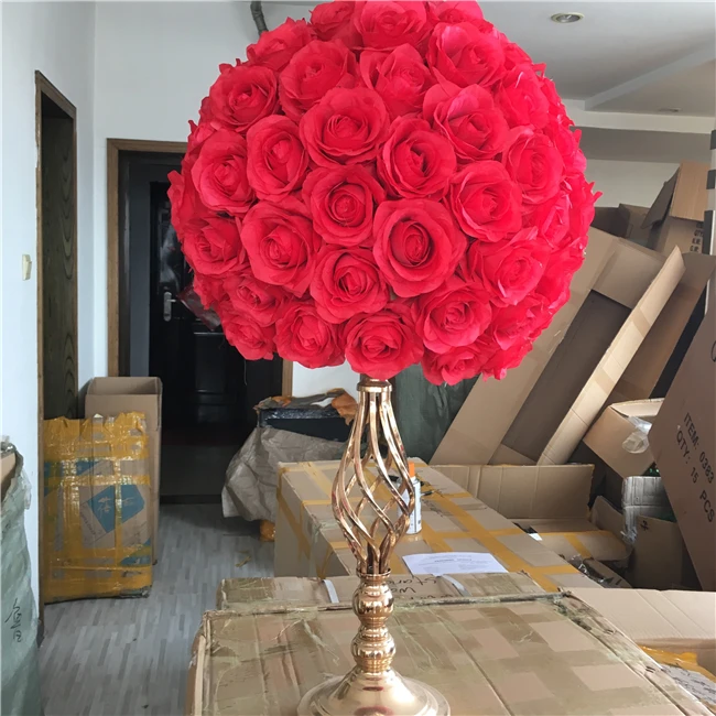 Wholesale Silk Rose Flower Ball Wedding Centerpiece, View Wedding