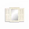 Stock bridge Rustic White Distressed Vintage Farmhouse Style Mirror