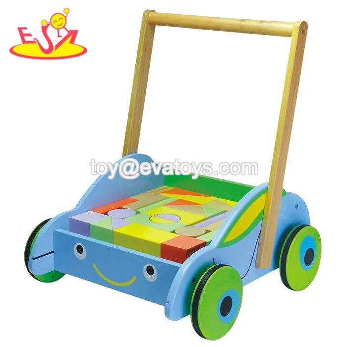 Wholesale Funny Children Wooden Block Car Most Popular Baby Wooden