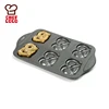 Super pretzel baking pan or non-stick thick carbon steel brezen cake mould with FDA approved for womens