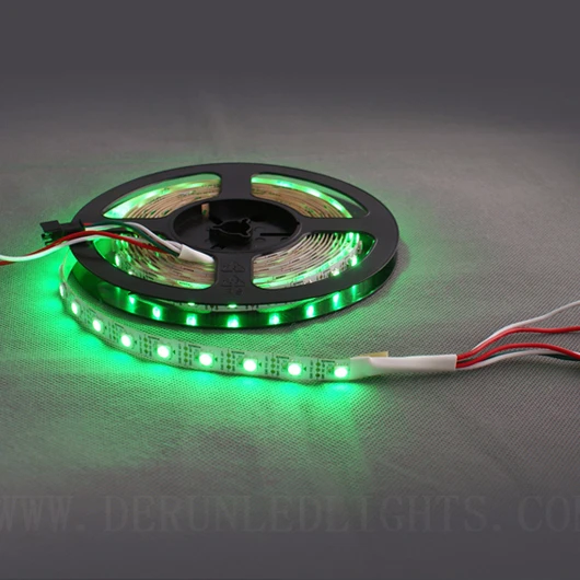 Hot Sale Optional 5V Full Color Programable WS2812 IC RGB LED Tape Strip