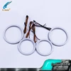Smooth Sequential rgbw chasing halo rings with smoked lenses milk white cotton cover angel eyes