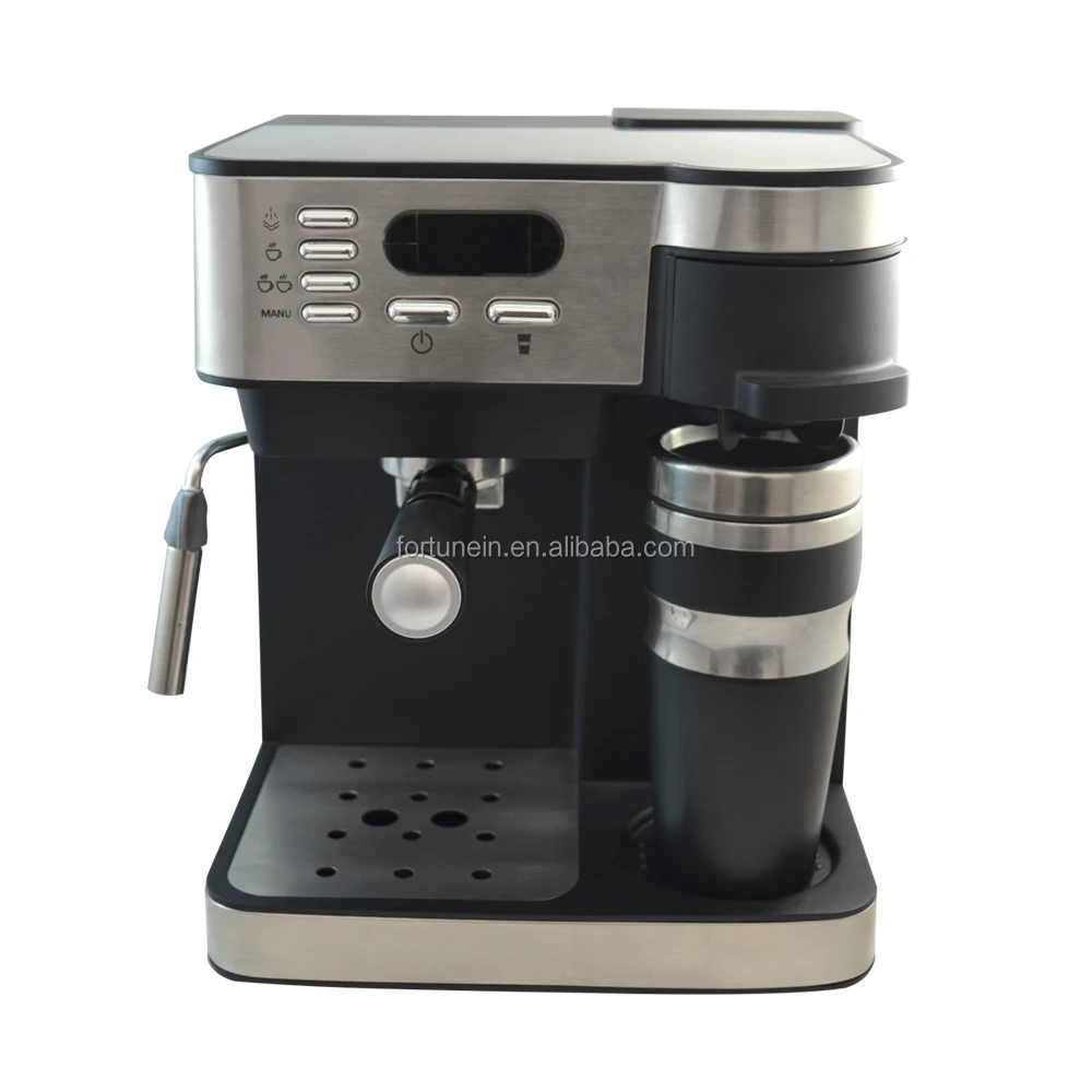 Drip Coffee And Espresso Maker 2 In 1 Can Make Espresso And Cappuccino Buy 15 Bar Pump Coffee