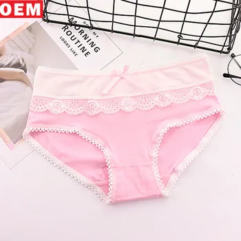 Cheap Women Cotton Underwear Panties Assorted Young Girl Pink Panties ...