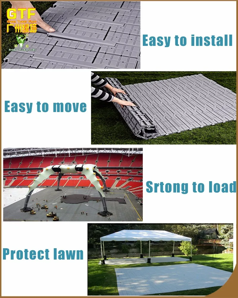 Outdoor Wedding Interlocking Grass Protection Tent Floor/portable