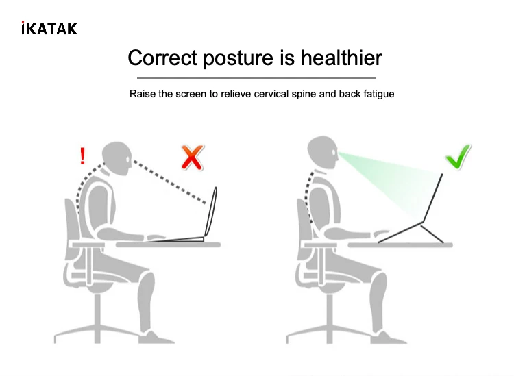 Hot Selling Aluminum Alloy Notebook Holder Desk Cooling Stand for Laptop