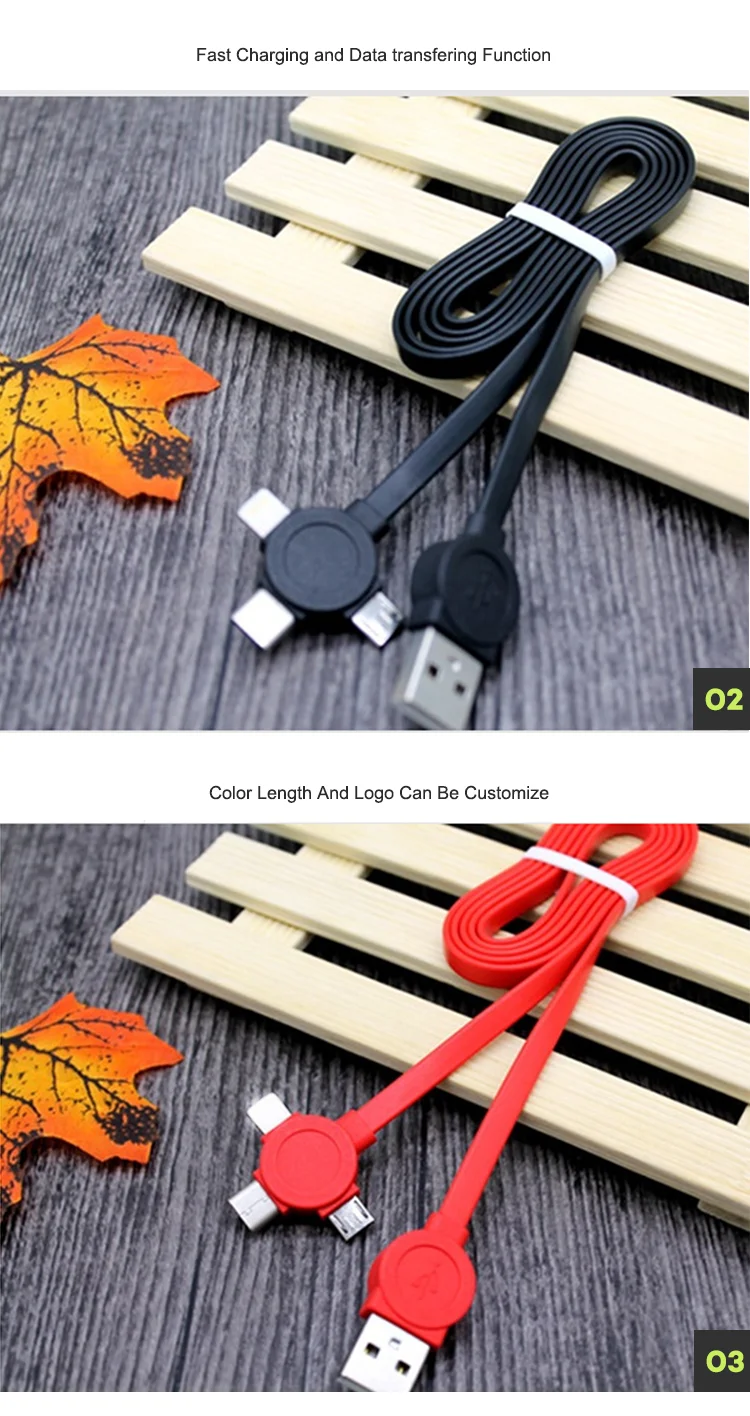 3 In 1 Retractable Micro Usb Charging Cable Type-C 8 Pin Type C Charging Data Sync Tpe Cable For Phone - ANKUX.COM