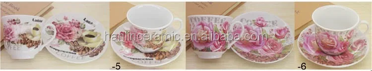 cheap ceramic coffee cup and saucer set prnting flower style 7 .jpg
