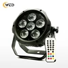 Outdoor remote control uplight wireless dmx battery uplights led bar 6*18w RGBWAUV slim par dj light
