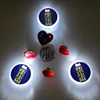 cheap customized logo any shape any size button on & pin badge party favor led grow badge