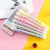 Customized logo Permanent Fine Point Candy Colors Dust Free color marker pen set for Students Mark Key Knowledge