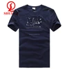100% cotton black blank big size crew neck short sleeve t shirt for men