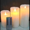 A set of 3 led flameless candles with remote control ,flameless Feature and Paraffin Wax Material for home Decoration Use
