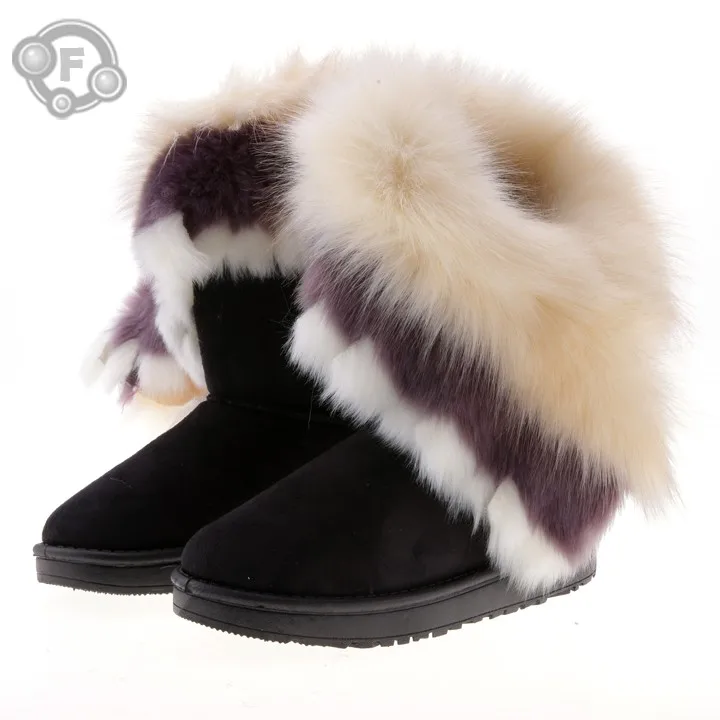 girl boots with fur