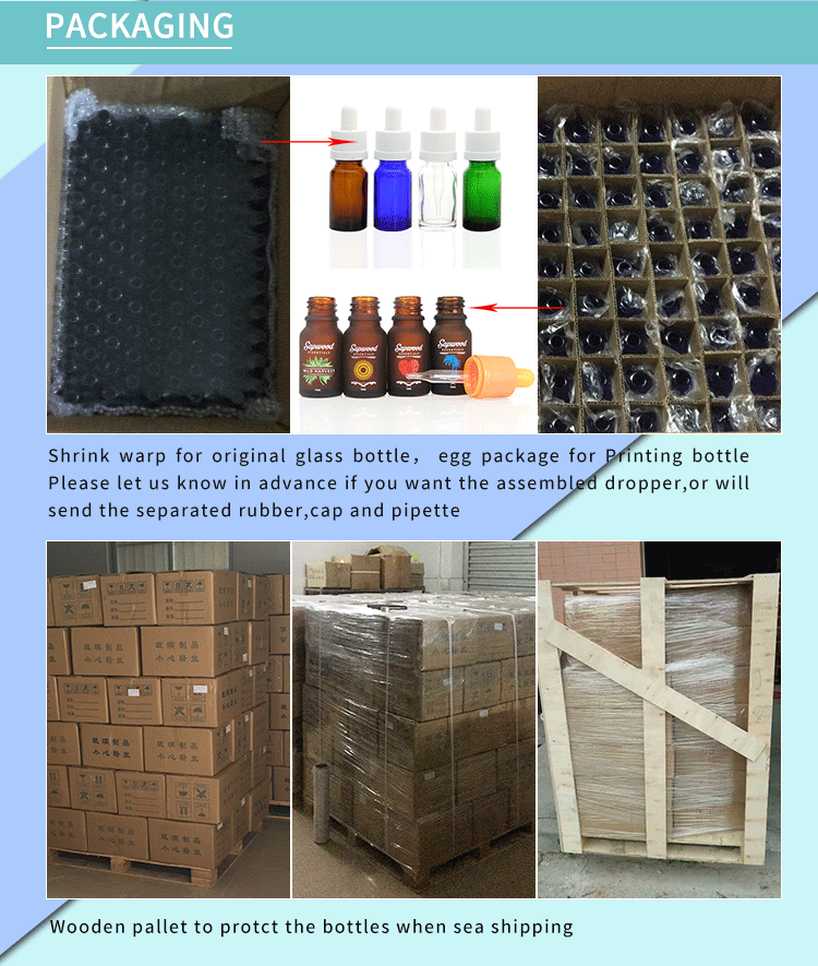 30ml rectangular glass dropper box