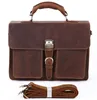 7164 New Model Men's Executive Bag Briefcase Hight Quality Portfolio Leather Business Bag