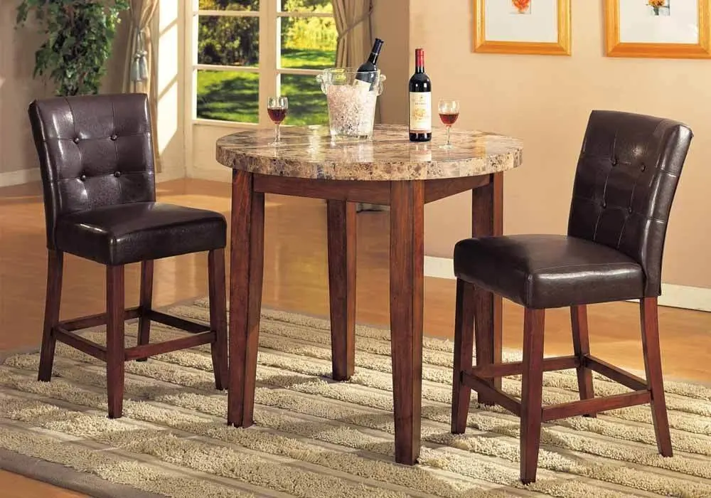 1perfectchoice Bologna 3 Pc Counter Height Dining Set Round 1perfectchoice Bologna 3 Pc Counter
