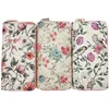 Pretty Multi flowers digital print PU wallets ladies purse