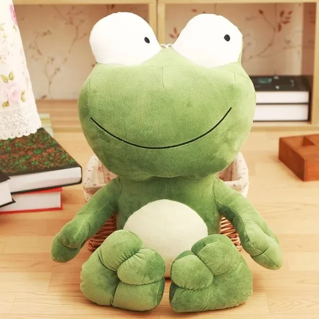rana de peluche grande