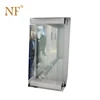 horizontal frameless sliding folding glass service window