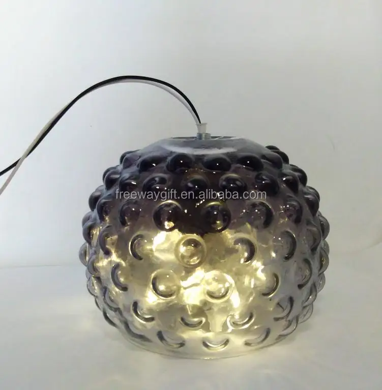 New Design Frosted Glass Halogen Lamp Cover With Spray Color Effect And