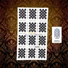 1PC Creative Hollow Nail Manicures Art Painting Tip Image Guide Stamping Tools HWJV211 Nail Stencil Stickers