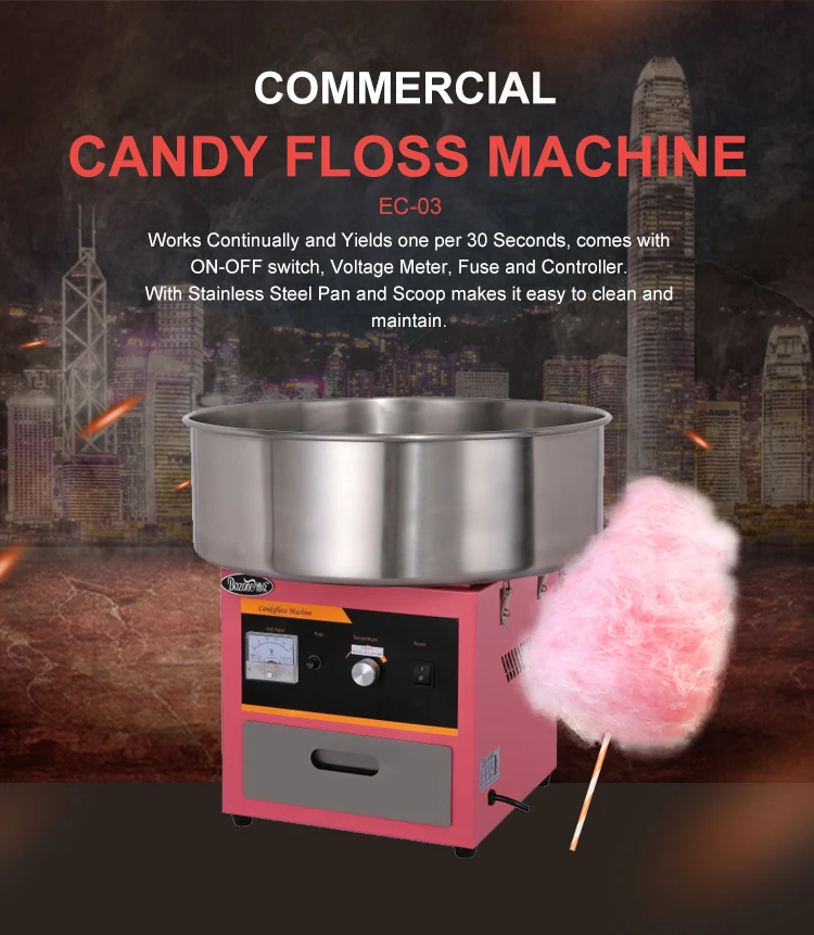 Ec03 High Capacity Snack Making Machine Under 100.00 Commercial Pink