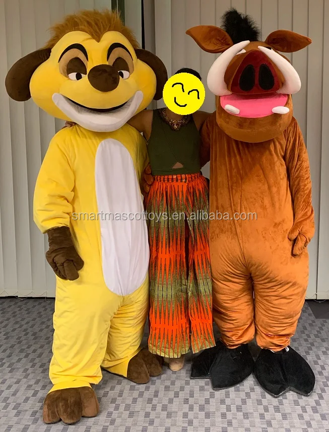 Timon & Pumba Costume For Adult Pumbaa Costume Timon & Pumba Costume ...