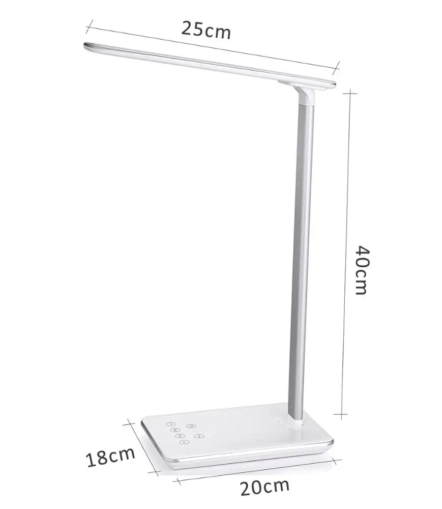 Flexible desk lamp led usb 5w dimmable table lamp with 4 lighting modes