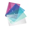 New promotional custom design colorful zip file bag clear document folder plastic bags wholesale