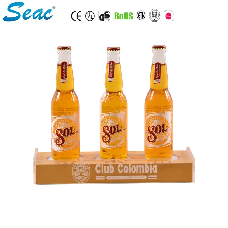 工厂制造的照明照明 Led 丙烯酸酒瓶演示器显示 Buy 瓶演示器，葡萄酒展示盒，led 瓶显示 Product on