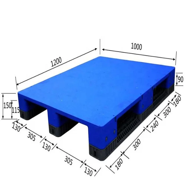 مزدوجة الجانب HDPE لوح تحميل مصنوع من البلاستيك ل مستودع التخزين