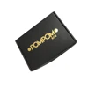 Black Corrugated Box Packaging Solid Colored Corrugated Box With Gold Foil Logo For Sale