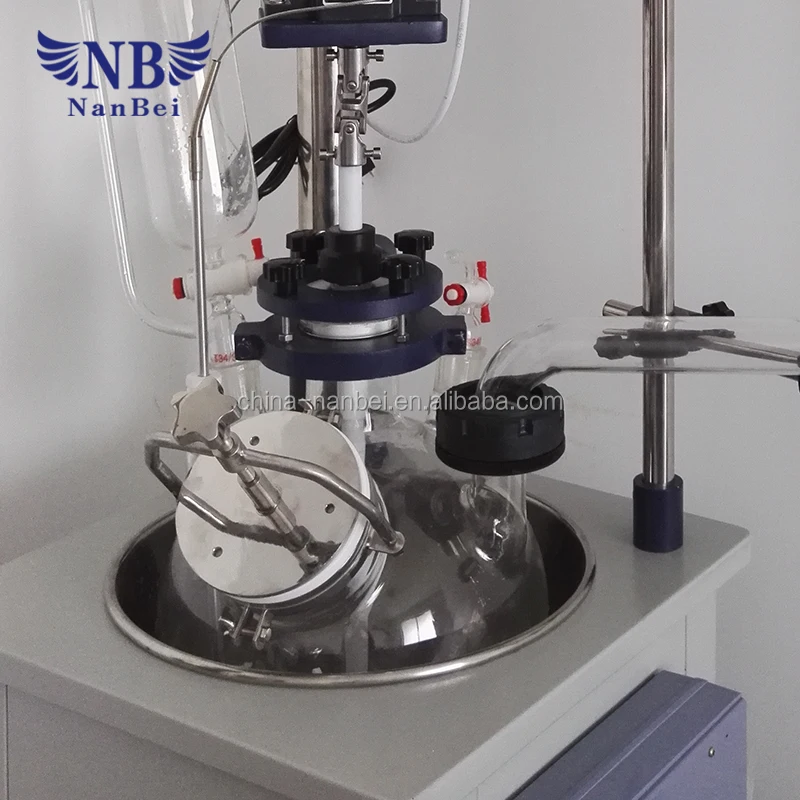 50L explosion proof single layer glass reactor with heating