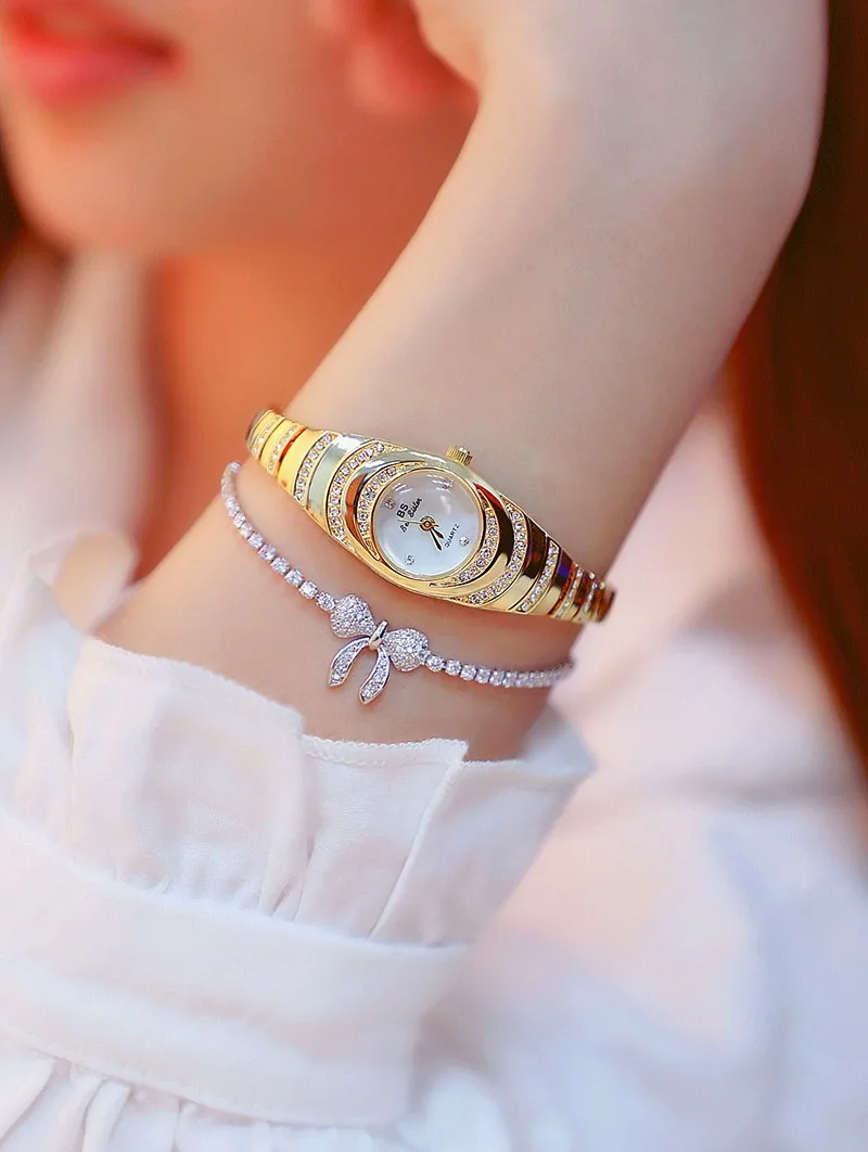 Mini Small Rhinestone Charm Bracelet Jewelry Watch Chain Lady Women's Clock  Fashion Hours Dress Girl Birthday Gift Julius Box - Quartz Wristwatches -  AliExpress