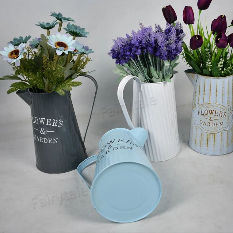 Bulk Old Fashion Iron Flower Basket Decoration Metal Iron Flower Pot