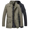 Free shipping high quality mens outerwear cotton windproof warm coat long thick clothes waterproof jacket for men