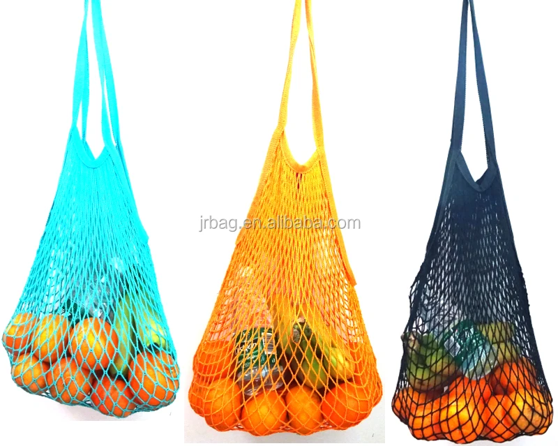 Reusable Grocery Tote String net Shopping Cotton Mesh Bags