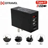 New QC3.0 Quick Charger 4 Ports 5V 6A USB Power Adapter Desktop USB C Wall Charger smart Mobile Phone Fast Charger