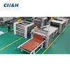 Automatic plywood hot press melamine paper sticking machine