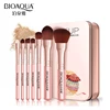 BIOAQUA Brand Makeup Brushes Set Pro Pink Purple Soft Fiber Foundation Eyeshadow Powder Cream Base Brush Cosmetic Make Up Tools